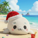 聖誕帽小海豹
